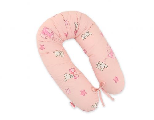 Pregnancy pillow- Longer- Teddy bear with balloon pink