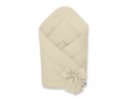 Baby nest with bow - beige