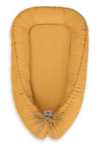 Baby nest double-sided Premium Cocoon for infants BOBONO- honey yellow