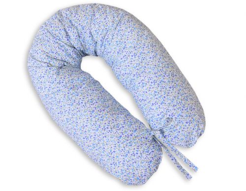 Pregnancy pillow- Longer- Little blue flowers