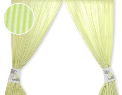 Curtains for baby room- Donkey Luca green