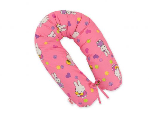 Pregnancy pillow- Longer- Hallo rabbit pink