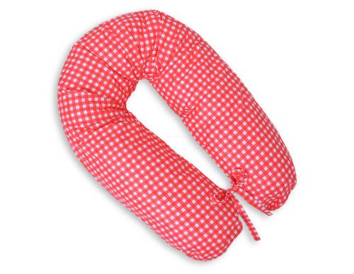 Multifunctional pregnancy pillow Longer - red checkered