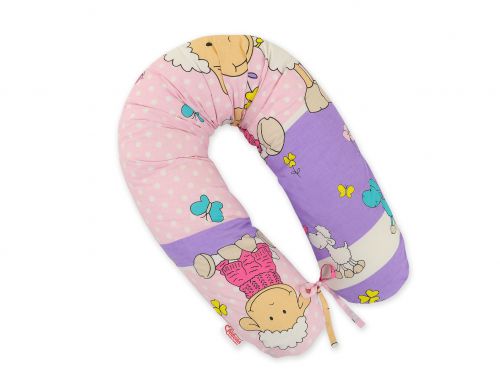 Pregnancy pillow- Longer- Sheep lilac-pink