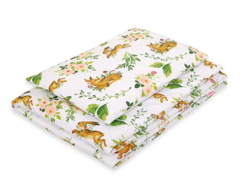 Baby cotton bedding set 2-pcs 135x100 cm- in the forest