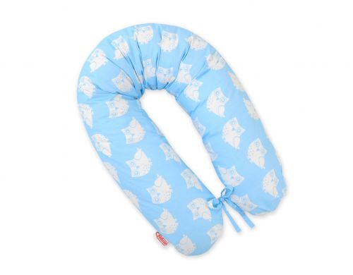 Multifunctional pregnancy pillow Longer - Owls blue