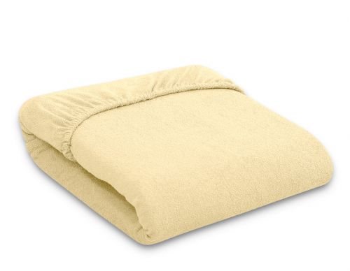 Sheet made of frotte (terry) 140x70cm- Yellow