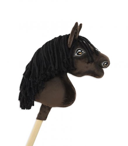 Horse on a stick Super Hobby Horse Premium - dark bay horse A4