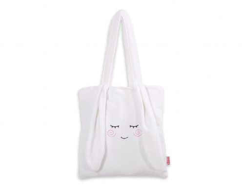 Children\'s shoulder bag with bunny ears - white
