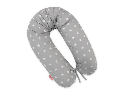Pregnancy pillow- Grey Stars