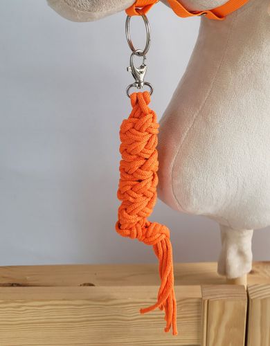 Tether for Hobby Horse made of double-twine cord - neon orange