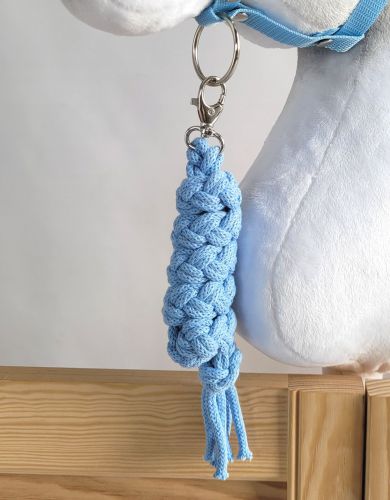 Tether for Hobby Horse made of double-twine cord - light blue