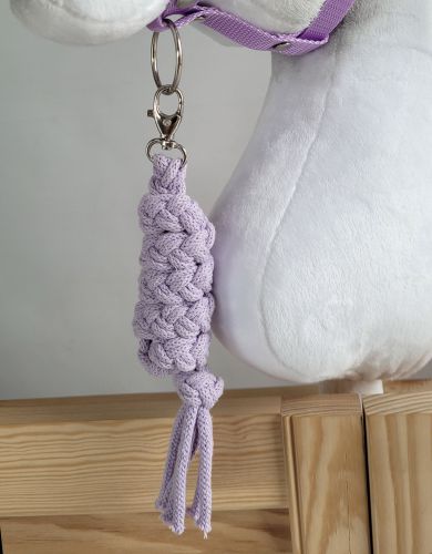 Tether for Hobby Horse made of double-twine cord - purple