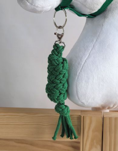 Tether for Hobby Horse made of double-twine cord - green