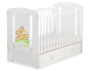 Baby Cot Teddy Bear Barnaba with drawer