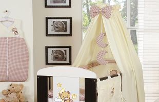 Bedding set 11-pcs with canopy (S)