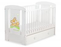 Baby Cot Teddy Bear Barnaba with drawer