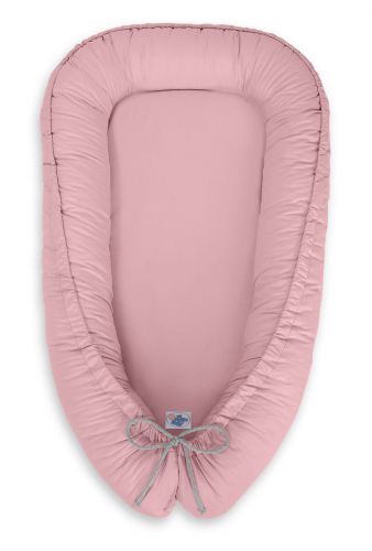 Baby nest double-sided Premium Cocoon for infants BOBONO- pastel pink