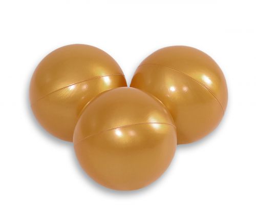 Plastic balls for the dry pool 50pcs - golden