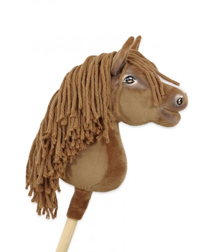 Horse on a stick Super Hobby Horse Premium - light chestnut horse A4