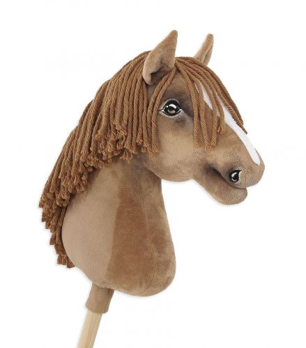 Horse on a stick Super Hobby Horse Premium - light chestnut horse A3