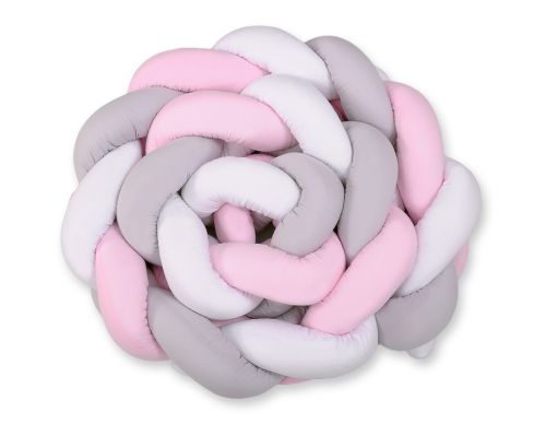 Knot bumper XXL- white-gray-pink