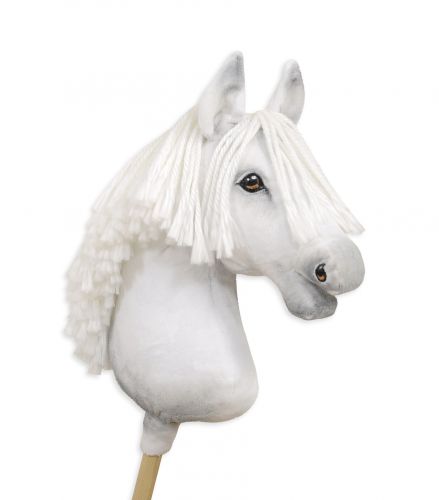 Horse on a stick Super Hobby Horse Premium - white A3