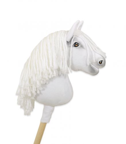 Horse on a stick Super Hobby Horse Premium - white A4