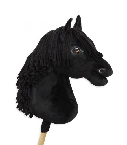 Horse on a stick Super Hobby Horse Premium - black horse big A3