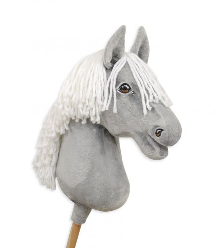 Horse on a stick Super Hobby Horse Premium - gray horse big A3