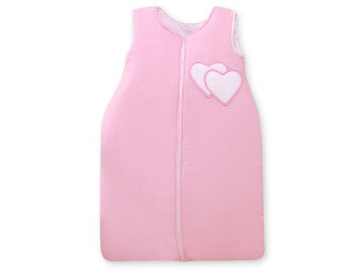 Sleeping bag- Hanging hearts pink