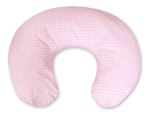 Feeding pillow- Pink checkered