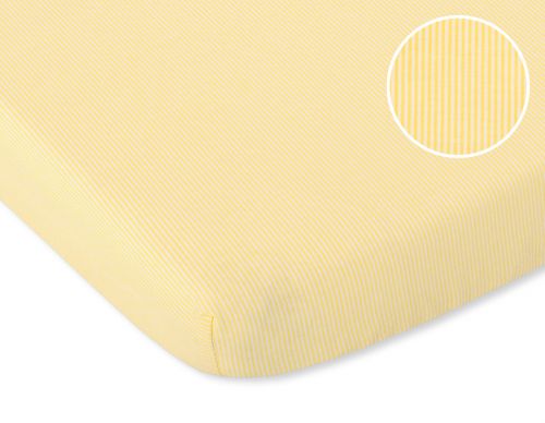 Sheet made of cotton 120x60cm yellow strips