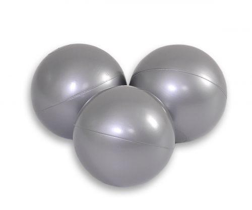 Plastic balls for the dry pool 50pcs - silver