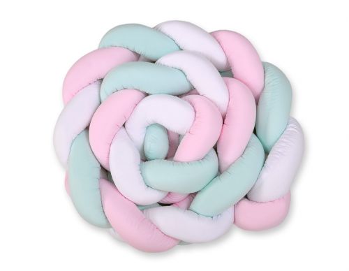 Knot bumper XXL-  white-pink-mint