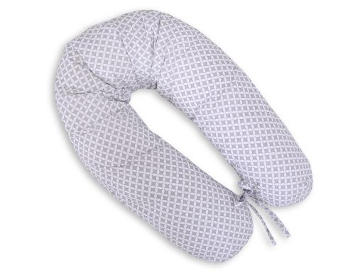 Pregnancy pillow - rosette grey