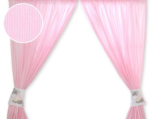 Curtains for baby room- Donkey Luca pink
