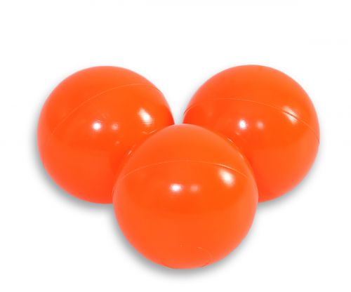 Plastic balls for the dry pool 50pcs - neon orange