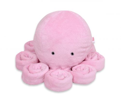 Cuddly octopus big - pink - smooth minky