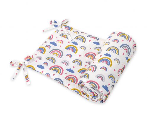 Universal bumper for cot - rainbow
