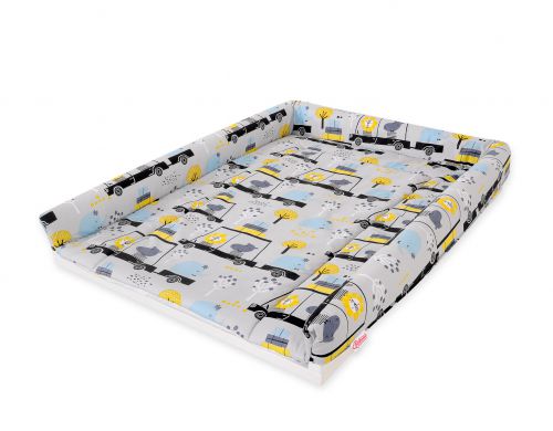 Changing mat for changing table - animals in cars gray