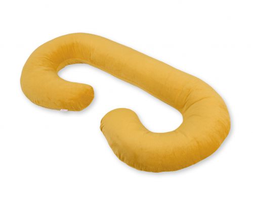 Maternity Support Pillow C minky - honey yellow