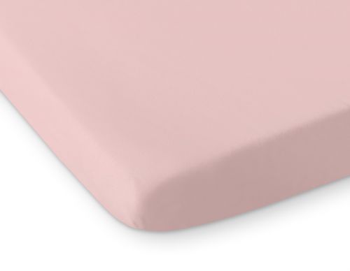 Sheet made of cotton 120x60cm white- pastel pink