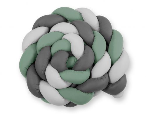 Knot bumper XXL- pastel green - gray - anthracite