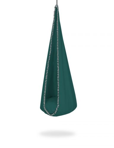 Hanging swing hammock cocoon - bottle green