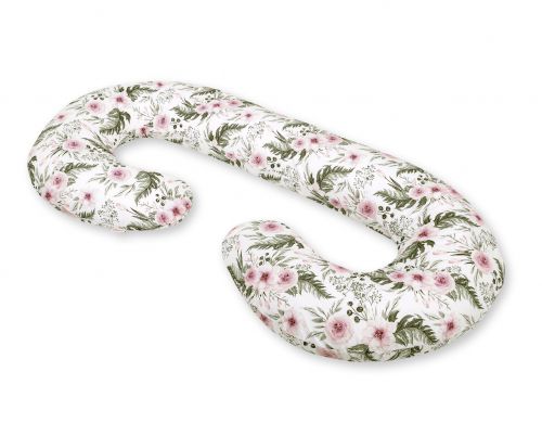 Maternity Support Pillow C - peony flower pink