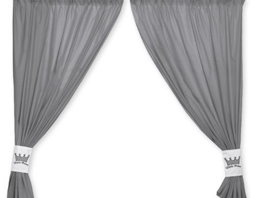 Curtains for baby room- Little Prince/Princess anthracite