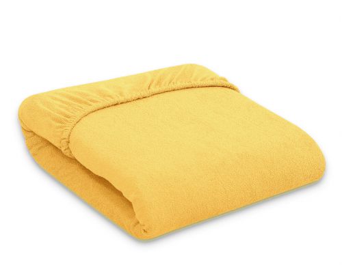 Sheet made of frotte (terry) 120x60cm- Orange-yellow