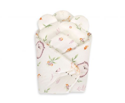 Doll\'s swaddling cone with pillow -  forest softness