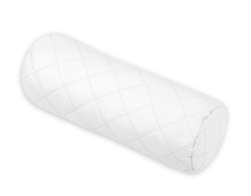 Decorative roller pillow - white